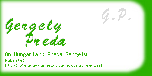 gergely preda business card